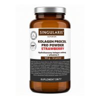 Singularis Kolagen Procol Pro Powder Superior Strawberry, 185 g - suplement diety z kolagenem i witaminą C