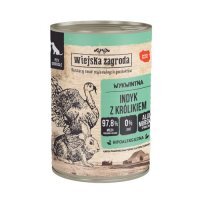 Wiejska Zagroda Karma mokra dla psa Indyk z królikiem (dorosły), 400 g