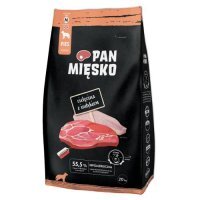 Pan Mięsko Karma sucha dla psa Cielęcina z indykiem (dorosły) chrupki M, 20 kg