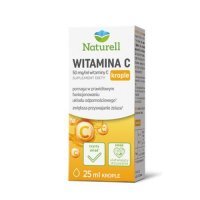NATURELL Witamina C krople, 25ml KRÓTKA DATA 31.08.2026