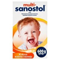 Multi-Sanostol Syrop wielowitaminowy dla dzieci, 600 g KRÓTKA DATA 31.08.2026