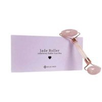 Acus Med Roller jadeitowy Gua Sha wałek do masażu twarzy różowy