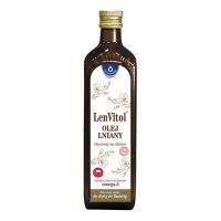 LenVitol olej lniany tłoczony na zimno, 500ml  KRÓTKA DATA 31.07.2026