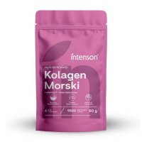 Intenson Kolagen morski+ witamina C+ kwas hialuronowy, 60 g