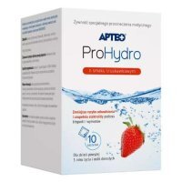 APTEO ProHydro o smaku truskawkowym, 10 saszetek KRÓTKA DATA 31.07.2026