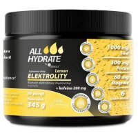 ALLHydrate Elektrolity Lemon+Kofeina, 345 g