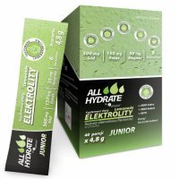 ALLHydrate Elektrolity Junior Lemonade, 40 sasz. x 4,8 g