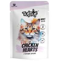 TufTuf Mokra karma dla kota Mielonka z kurzymi sercami (dorosły), 300 g