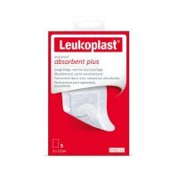 Leukoplast Leukomed Absorbent Plus Plastry 5x7,2cm, 5 sztuk