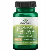 Swanson Lactobacillus Rhamnosus z FOS, 60 kaps.