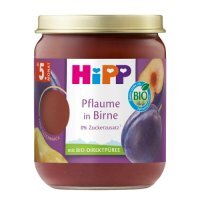 HiPP BIO Gruszki ze śliwkami dla niemowląt po 5. miesiącu życia, 160 g