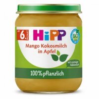 HiPP Jabłka z mango i kremowym kokosem BIO, 160 g
