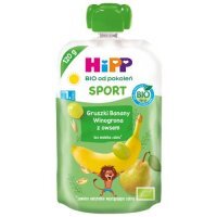 HiPP Sport Gruszki Banany Winogrona z owsem Bio, 120 g