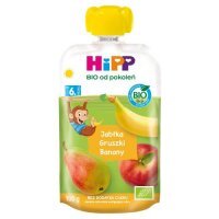 HiPP BIO Mus owocowy jabłka gruszki banany po 6. miesiącu, 100 g