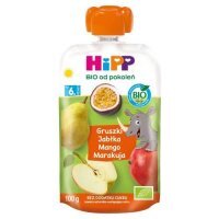 HiPP BIO Mus owocowy gruszki jabłka mango marakuja po 6. miesiącu, 100 g