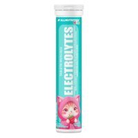 Allnutrition Kids Electrolytes Elektrolity dla dzieci o smaku malinowo-truskawkowym, 20 tabl. musujących