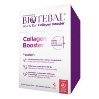 Biotebal Hair & Skin Collagen Booster o smaku liczi, 30 sasz.
