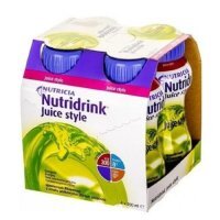 NUTRIDRINK JUICE STYLE o smaku jabłkowym, 4x200ml KRÓTKA DATA 8.08.2026