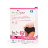 MASMI Majtki menstruacyjne z bawełny organicznej rozmiar M, 1szt. KRÓTKA DATA 05.09.2026