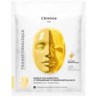 L'biotica Maska kolagenowa do twarzy z ceramidami w mikrokapsułkach, 1 szt.