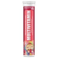 Allnutrition Kids Multivitamin Multiwitamina dla dzieci o smaku jabłkowo-wiśniowym, 20 tabl. mus.