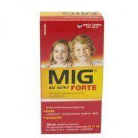 MIG Forte dla dzieci zawiesina 40 mg/ml smak truskawkowy, 100 ml