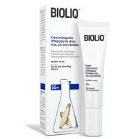 Bioliq 55+ Krem intensywnie liftingujący do skóry oczu, ust, szyi i dekoltu, 15 ml