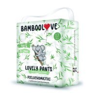 BAMBOOLOVE Lovely Pants Pieluchomajtki z włóknem bambusowym L (9-14 kg), 17szt. KRÓTKA DATA 20.09.2026