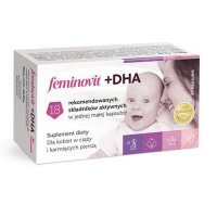 FEMINOVIT + DHA - 30 kapsułek KRÓTKA DATA 31.10.2026