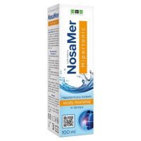 NosaMer Hipertonic Hipertoniczny roztwór wody morskiej w sprayu, 100 ml KRÓTKA DATA 31.10.2026