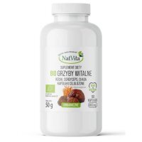 Natvita Bio Grzyby Witalne Reishi Chaga Cordyceps, 100 kaps.