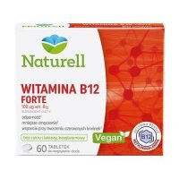NATURELL Witamina B12 Forte, 60 tabl. do ssania KRÓTKA DATA 01.10.2026