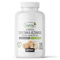 NatVita Soplówka Jeżowata Ekstrakt 20% Polisacharydów, 40% Beta-Glukanów, 100 kaps.