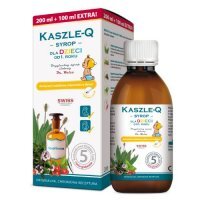KASZLE-Q Syrop ziołowy dla dzieci, 300ml KRÓTKA DATA 01.11.2026