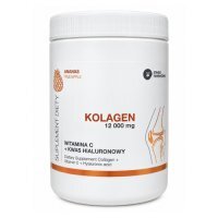 Invex Remedies Kolagen 12 000 mg + Witamina C + Kwas hialuronowy smak ananasowy proszek, 400 g