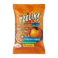 Dżelik! Orandżin Żelki bez cukru o smaku pomarańczowym, 30 g