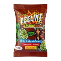 Dżelik! Limoncola Żelki lekko słodzone o smaku coli z limonką, 30 g