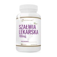 Progress Labs Szałwia lekarska 700 mg, 90 kaps.