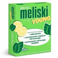 Meliski Young bez cukru, 20 pastylek do ssania