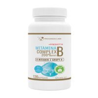 Progress Labs Witamina B Complex 200% RWS + Prebiotyk, 120 kaps.