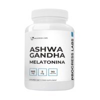 Progress Labs Ashwagandha 666 mg + Melatonina 5 mg, 90 tabl.