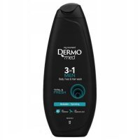 Dermomed Men Total & Fresh Żel pod prysznic dla mężczyzn ciało, twarz, włosy 3w1, 450 ml