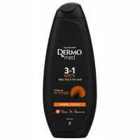 Dermomed Men Total & Intense Żel pod prysznic dla mężczyzn ciało, twarz, włosy 3w1, 450 ml