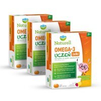 Zestaw NATURELL Omega-3 Uczeń żelki, 3 x 27 szt.