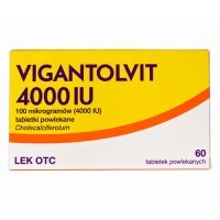 Vigantolvit 4000 IU 100 mikrogramów (4000 IU), 60 tabletek powlekanych