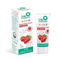 BIO MADENT Naturalna pasta do zębów dla dzieci 3+ TRUSKAWKA, 75ml