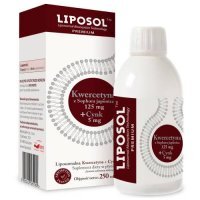 Liposol Liposomalna Kwercetyna 125 mg + Cynk 5 mg, 250 ml