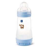 MAM Perfect Start Butelka antykolkowa 2m+ 260ml niebieska lis