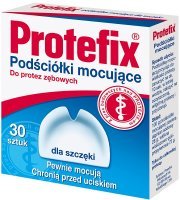 PROTEFIX PODŚCIÓŁKI MOCUJĄCE dla protezy szczęki 30 sztuk
