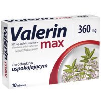 VALERIN MAX 10 tabletek kozłek, stres, niepokój
